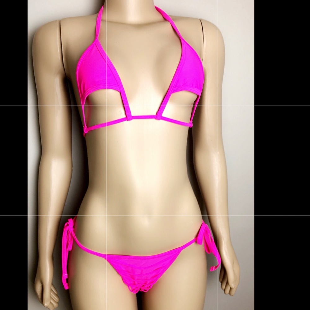 Hot pink bikini
